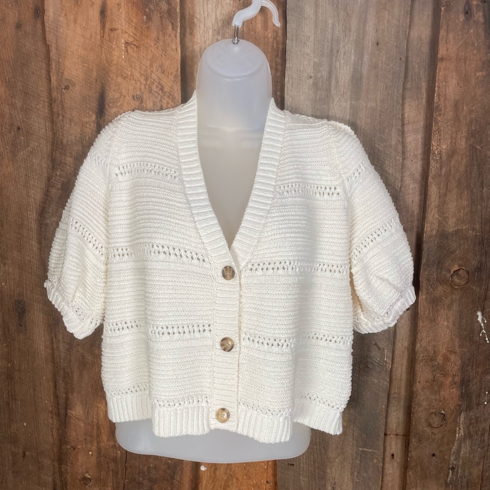 House of Harlow Cropped Cardigan -Size Medium